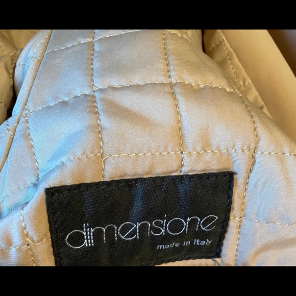 Dimensione ~ Vintage ~ Men’s X-Large ~ Beige ~ Made in Italy ~ Trench Coat - Picture 13 of 15